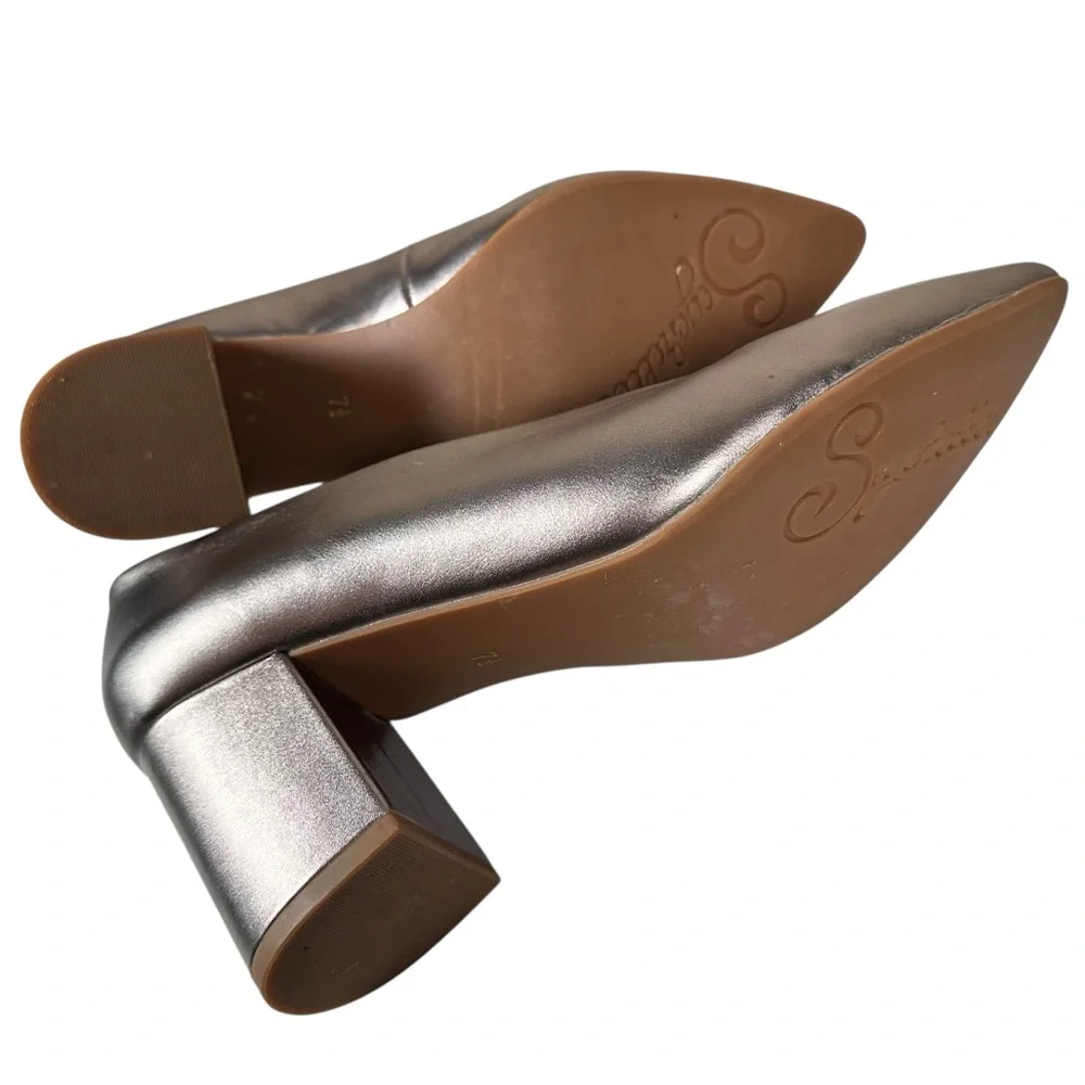SEYCHELLES Metallic Leather Rehearse Dress Pumps - Picture 7 of 10
